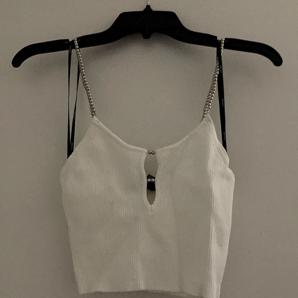 White crop top